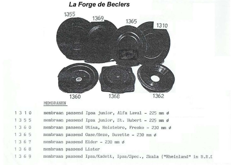 Pices de rechange TONDEUSE LISTER 